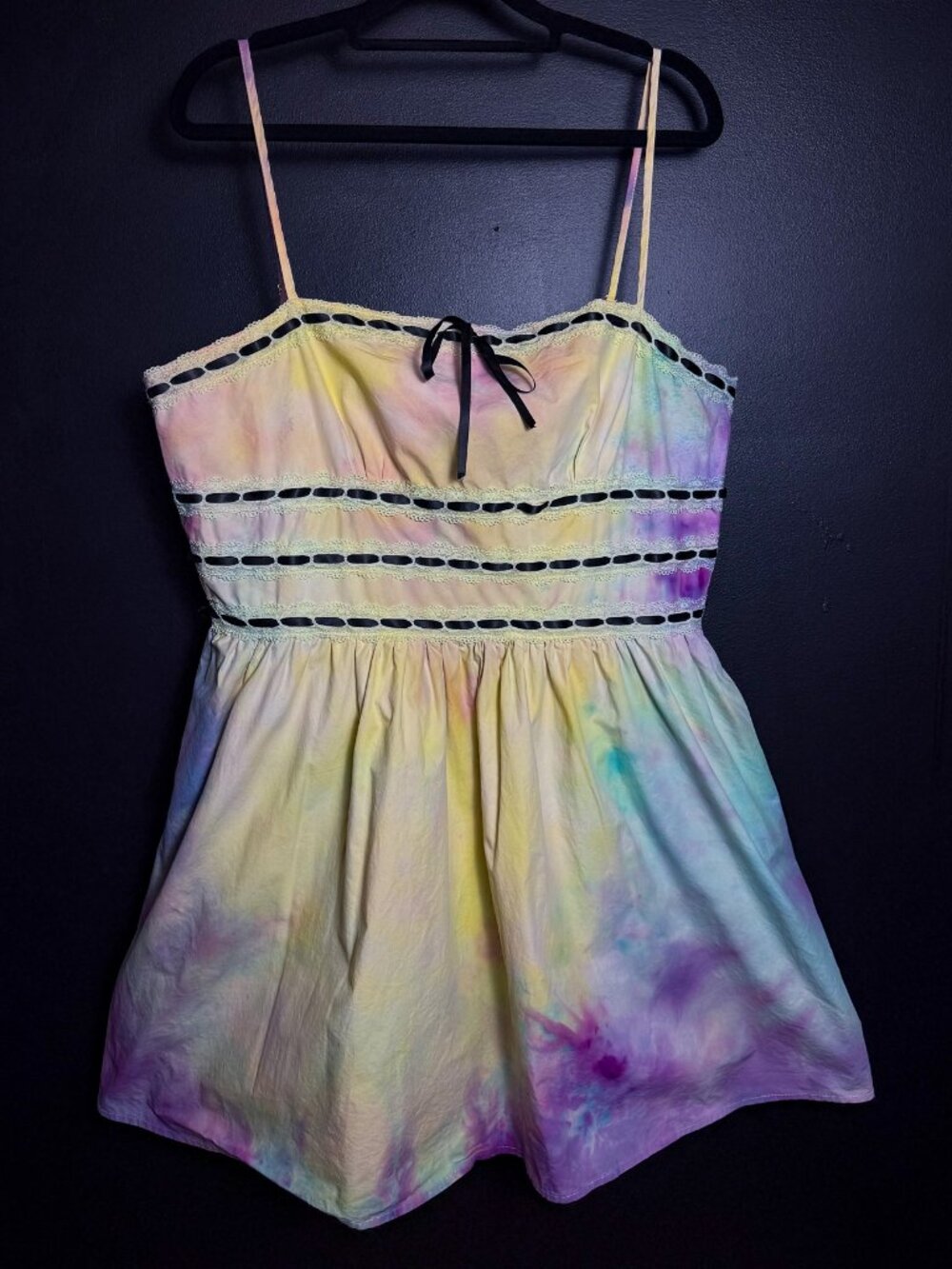Tie Dyed Pink Lily Mini Dress
